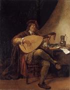 Jan Steen Self-Portrait as a lutenist oil painting reproduction